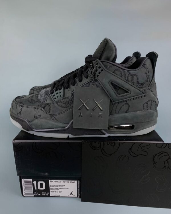 Air Jordan 4 Kaws Black