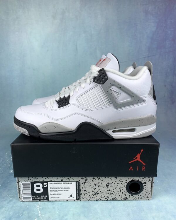 Air Jordan 4 White Cement